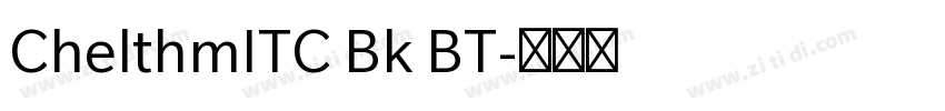 ChelthmITC Bk BT字体转换